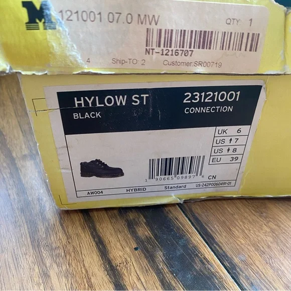 Dr. Doc Marten Hylow Steel Toe work shoes W8 M7 - Picture 5 of 5